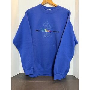 VTG 90s Walt Disney World Mickey Mouse Embroidered Crewneck Sweatshirt XL 162